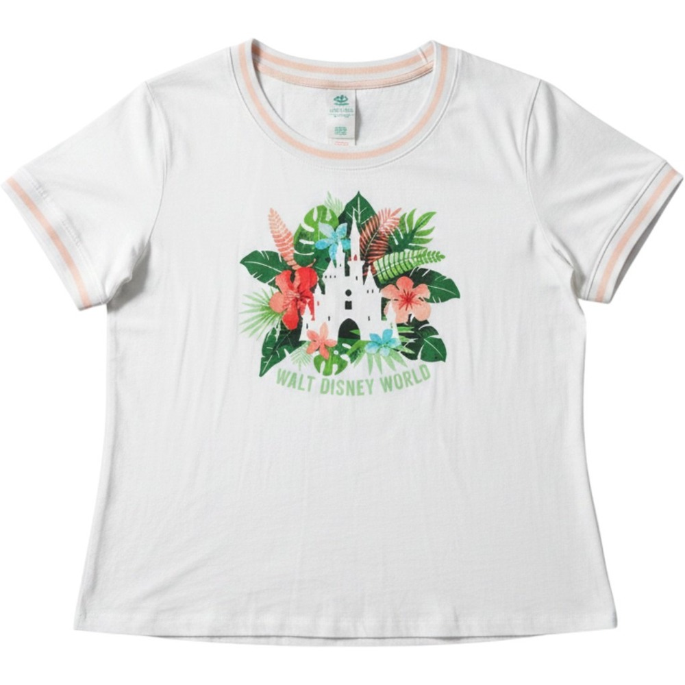 Disney World‎ Walt Disney World Tropical Castle Graphic T-Shirt White 1X